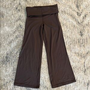 Aeropostale Brown Wide-Leg Yoga Pants